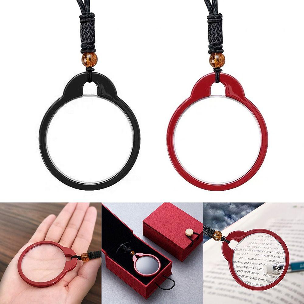 Decoration Necklace Reading Glasses Creative Reading Glasses Reading Helper Magnifier Pendant