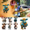 Cute Creative Cartoon Cow Car Rearview Mirror Pendant Home Decoration Christmas Tree Decoration Car Plane Pendant