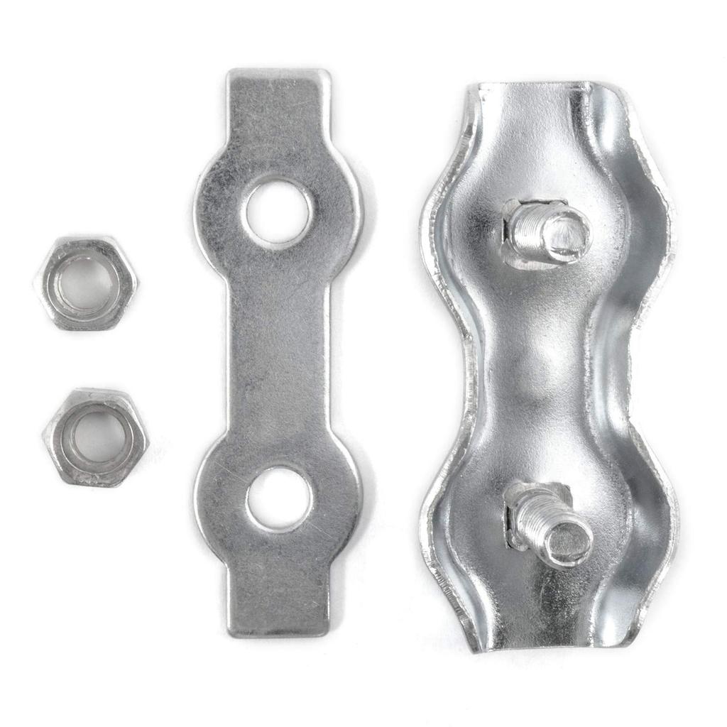 10 x SEILKLEMME DUPLEX 3mm verzinkt Drahtseilklemme Stahlseil Seil Draht Stahl Drahtseil