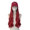 TEMU African Women Wig Baseball Cap 99J Wave Long Curly Synthetic