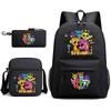 Boys Backpack Rhythm Box Treasure Children's School Bag Anime Satchel Pencil Bag Oxford Cloth Elementary School Student D
