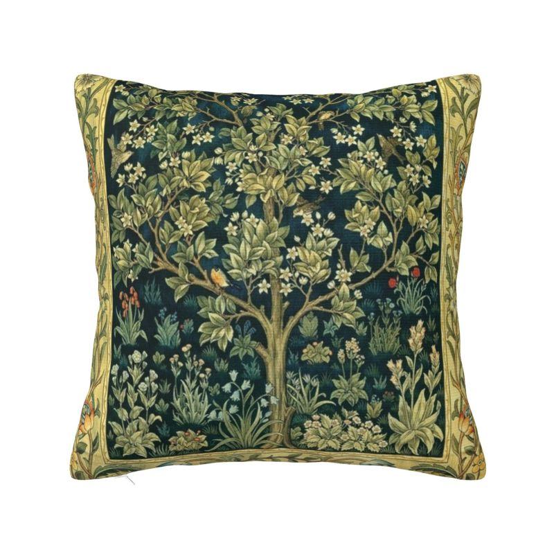 Винтажный цветочный узор Уильяма Морриса Наволочка бархатная современная декоративная подушка украшение для дома