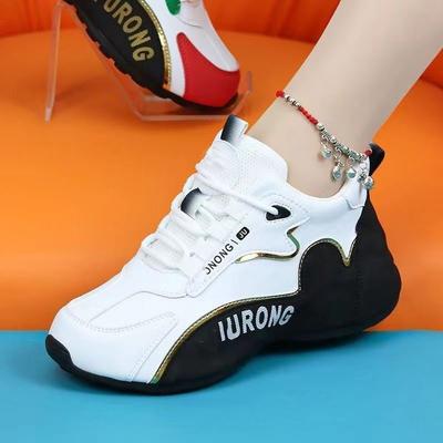 Повседневная спортивная обувь женская платформа высота 2025 весна новая популярная интернет знаменитости прогулочная обувь универсальная повседневная обувь для пап