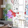 Easter Garden Bunny Eggs Butterfly Tulle Curtains For Living Room Sheer Curtain For Bedroom Kitchen Blinds Voile Curtains