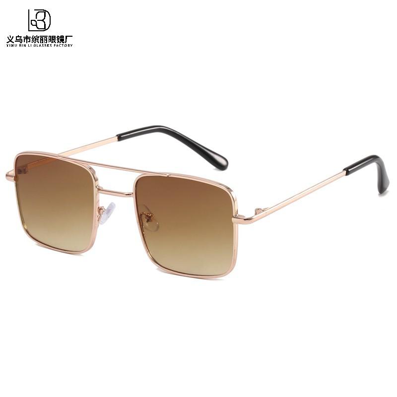 Модные детские солнцезащитные очки металлические квадратные детские солнцезащитные очки для путешествий солнцезащитные очки с защитой от ультрафиолета очки для защиты глаз Tide