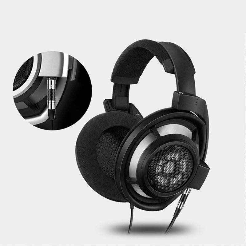Штекер для наушников для HD800 HD800S HD820 D1000 Посеребренная медь Углеродное волокно Звуковой штекер Разъемы Адаптер для гарнитур