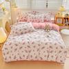 Flower Botanical Duvet Cover Set 3pcs Floral Bedding Set for Kids and Adults Comforter Covers Pillowcases, Washable Home Textil