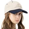 Large Carefully Bicolor Light Cool To the UV UV Size All Seasons CAP [Loo&c] Loo&c Hats, Caps, Sizes, Selected, Deep, Caps, Women's, Cotton, 100%