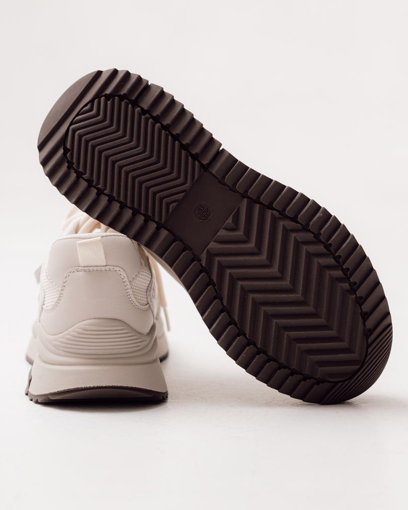 Women's Sneakers Allsy 197249 37 Beige Leather Textile