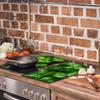GLASS CUTTING BOARD 2x 30x52 GREEN