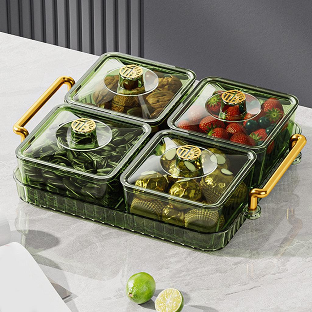 Разделенная миска для подачи закусок, поднос, блюдо, тарелка, поднос для аперитивов и десертов для праздничного стола, прочный, многофункциональный аксессуар