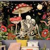 Skull Tapestry Home Living Room Decoration Mushrooms Beautiful Moths Moon Stars Decorative Tapestry