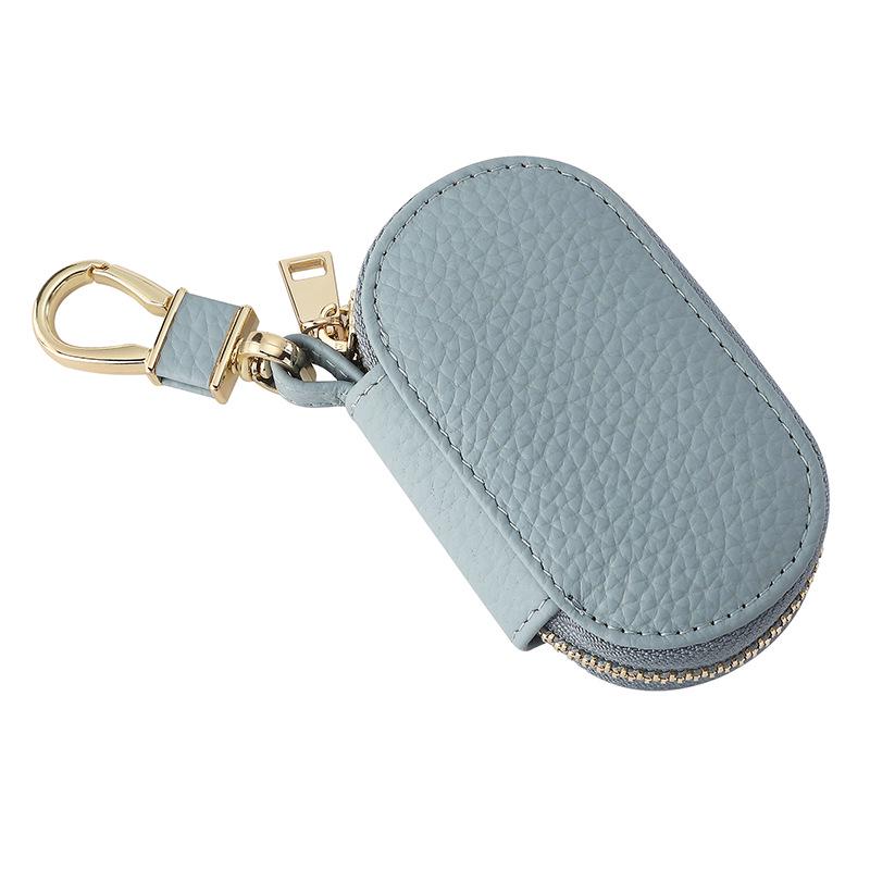 Универсальная сумка для ключей из коровьей кожи первого слоя на молнии 2024 года - модный новый чехол для ключей