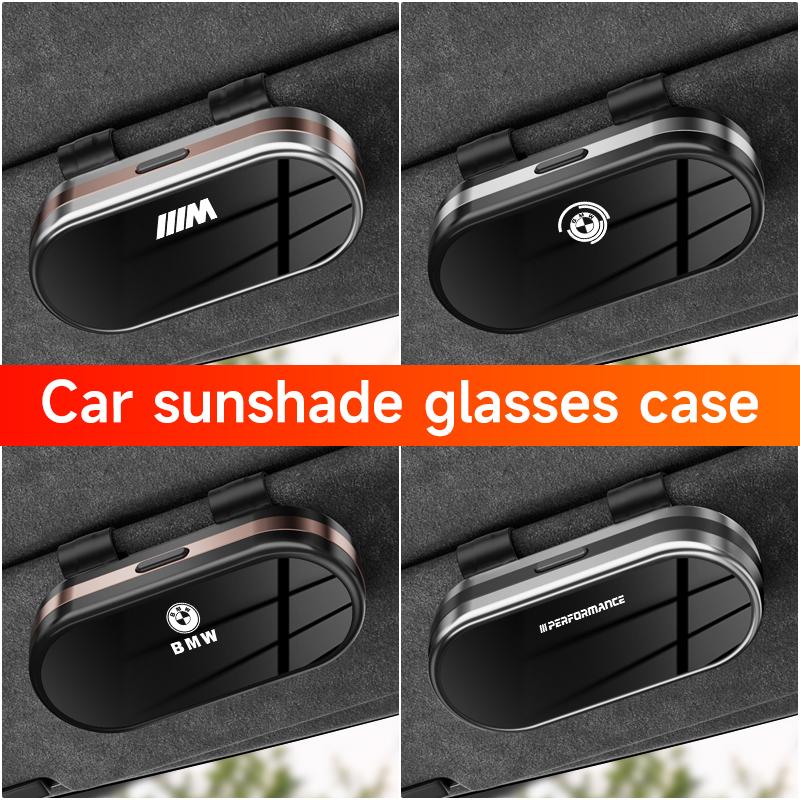 ZWVP7 Car Visor Sunglasses Car Glasses Case Glasses Clip Box Accessories Stickers For BMW G80 G06 G07 G42 G14 G15 G16 F82 F20 F21 F83