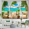 Парусник приморский пейзаж гобелен настенный природный пейзаж эстетика комнаты Декор в гостиную фоновая ткань