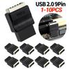 Материнская плата USB 2.0 9-контактный штекер на Type-E Type-E Разъем передней панели TYPE-E Разъем-удлинитель для настольного ПК