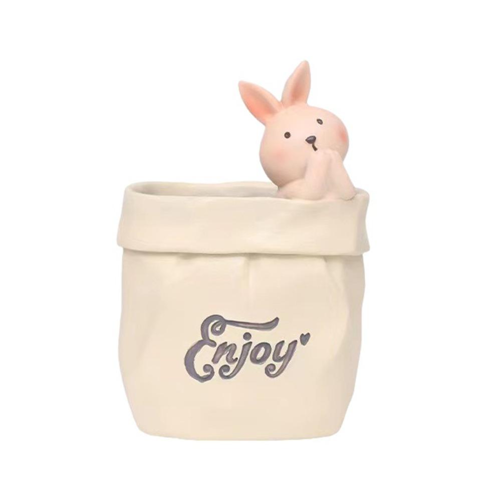 Animal Shaped Pencil Cup Plastic Desktop Stationery Organizer Unique Pen Holder Home Decor
