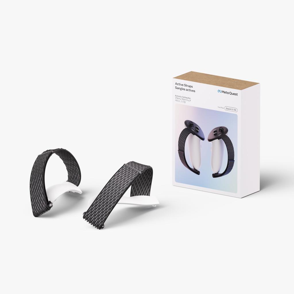Ремешок Meta Quest Active Strap Совместим с Meta Quest Совместим с контроллером Touch Plus Регулируемая свободная посадка Улучшенное сцепление и устойчивость Превосходный