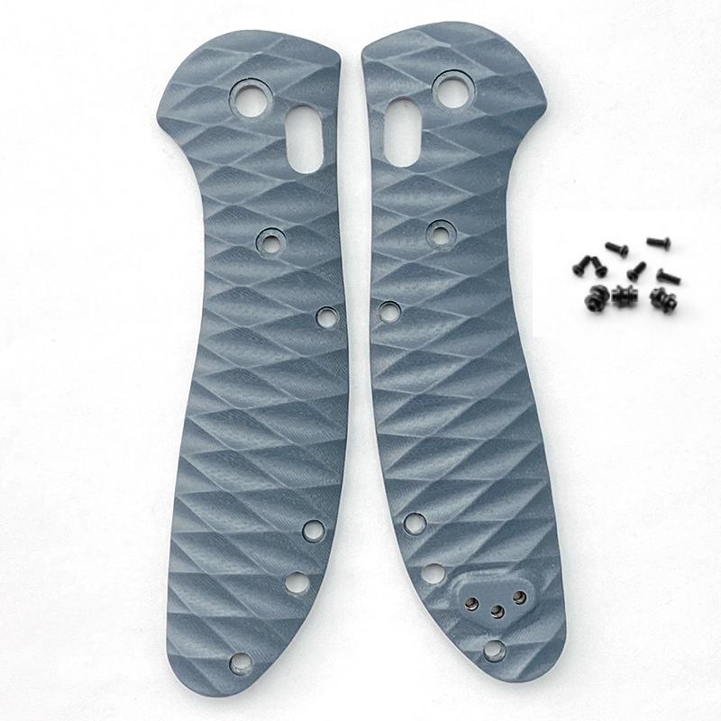 1Pair DIY G10 Material Anti-slip Handle Patch Grips Scales Handle Patch Decor Slabs for Griptilian 551 Folding Knife Accessories