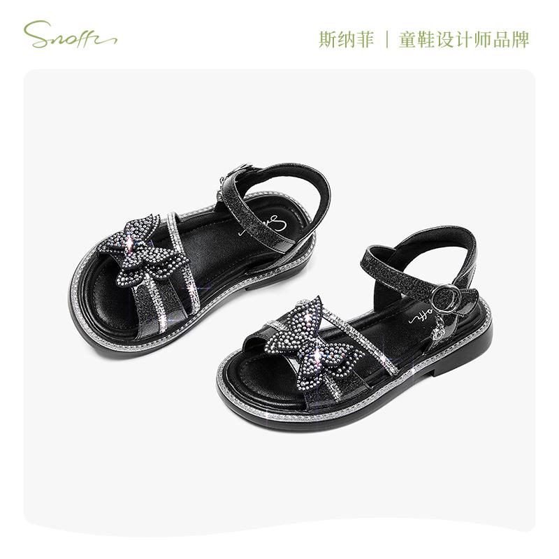 Snafei Summer New Collection Girls' Crystal Shoes