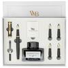Fountain Pen Gift Set with Ink 6 Ink Ink Refill and 4 Replacement Premium Perfect for and Smooth Black Bottle, Cartridges, Converter, Nibs. Packaging.