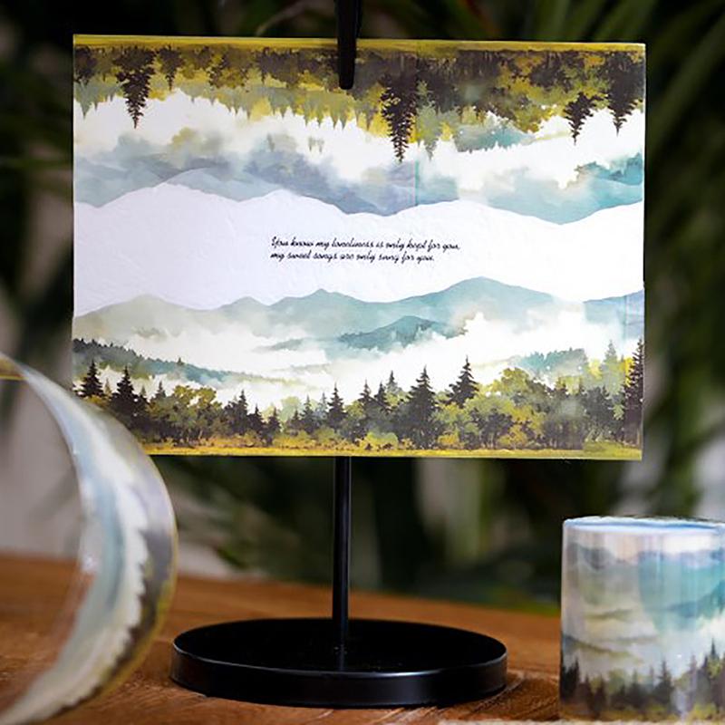 Мультяшные декоративные клейкие ленты Натуральная серия заживления Наклейки из клейкой ленты для животных Креативные самодельные декоративные клейкие ленты