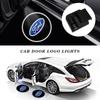 LLB4 1/2Pcs Led Car Door Welcome Laser Projector Logo Ghost Shadow Lights Courtesy Decor Lamp For Ford Focus Fiesta Ranger Mondeo