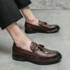 Spring Autumn Causle Leather Retro Penny Moccasins Leisure Driving Shoes Loafers Abiye Adult Office Upscale Career Mens Shoes