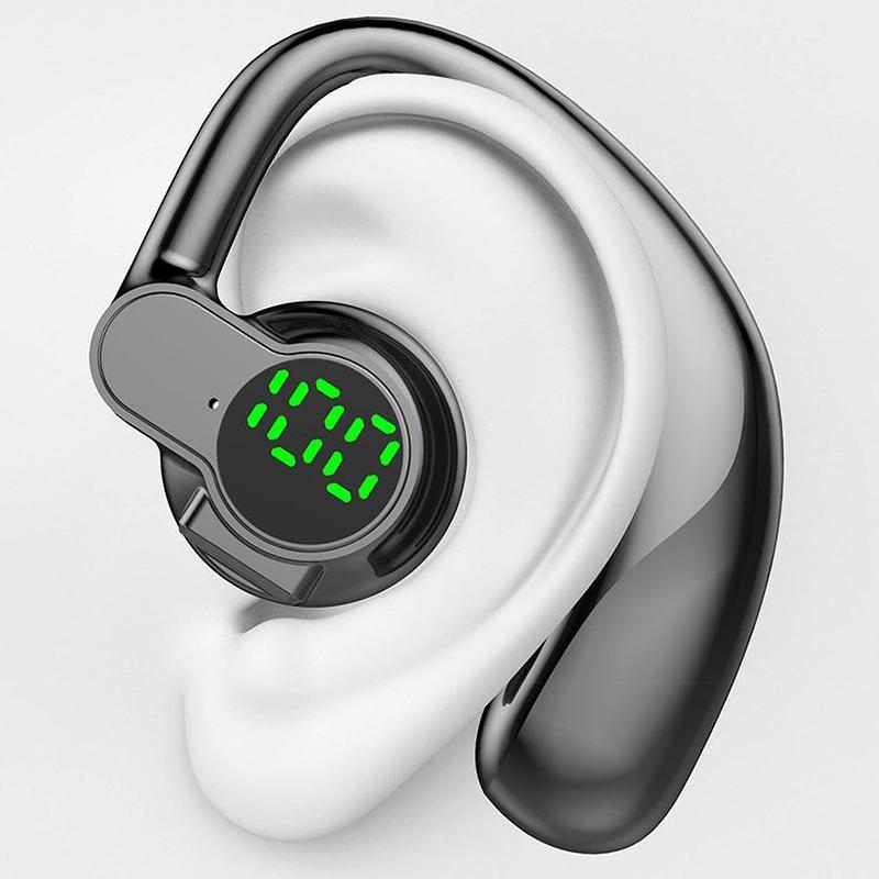 Беспроводная Bluetooth-гарнитура, Длительное время работы от аккумулятора, Накладные наушники, Шумоподавление, Цифровой дисплей, Спорт, Сон, Музыка, Серьги