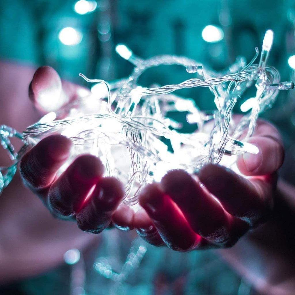 36 Ft White LED Pixel String Lights Bright Decorative Copper Wire Fairy Lights for Diwali, Christmas, Wedding, Party & Home Decoration| Pack of 2