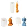 Religious Candle Silicone Mold 3D Buddhas Candle Mold for Making Candle Soap Plaster Desk Ornament Home Decoration