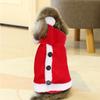 Зимняя рождественская милая красная одежда для собак с капюшоном для маленьких собак куртка для щенков одежда наряд одежда