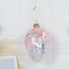2 шт. пасхальное стеклянное яйцо, подвесное украшение со шнурком, многоразовое розовое, синее, зеленое, прозрачное яйцо, пасхальный фестиваль, орнамент, кулон, праздничные подарки