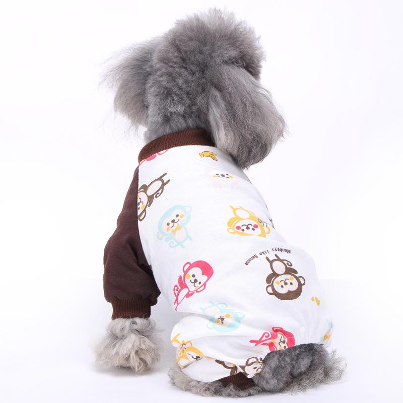 Pet Supplies Dog Four-legged Clothes Autumn and Winter Casual Comfortable and Breathable Home Pet Cotton Clothes