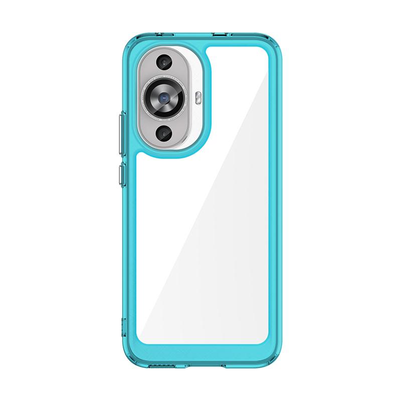 Для Huawei Nova 12S Прозрачный чехол Чехол-бампер для Nova 12S Жесткий полупрозрачный Мягкая рамка Телефонный бампер Для Huawei Nova 12S