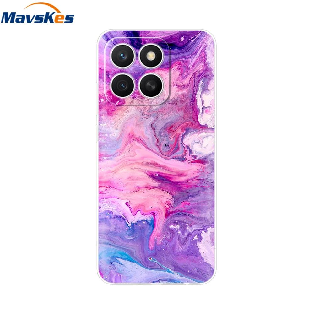 Чехол для Honor X8c HonorX8C 2025 Новая Мода Мультяшная Задняя Крышка Мягкий ТПУ Прозрачные Чехлы для Телефона Для Honor X8c Fundas Сумки Защитные