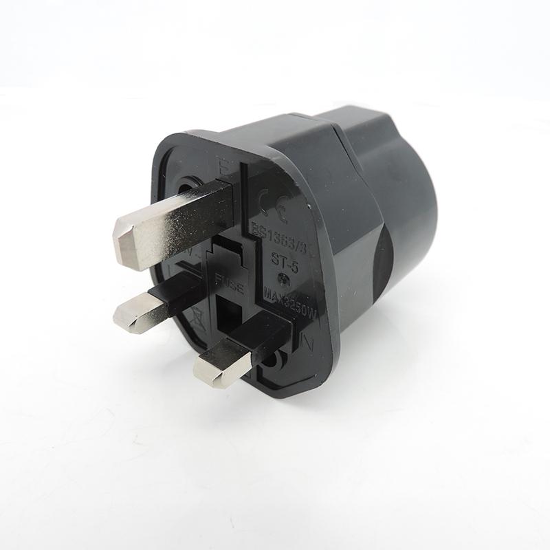 1 шт. Универсальный 13A Медный EU Корея Германия Европейский Франция Россия В HK UK Адаптер питания Предохранительная вилка Сингапур Малайзия Конвертер