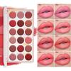 Женская матовая помада, блеск для губ, корейский косметический набор, дешевая косметика, набор из 18 цветов, 1 шт., 01 набор из 18 цветов