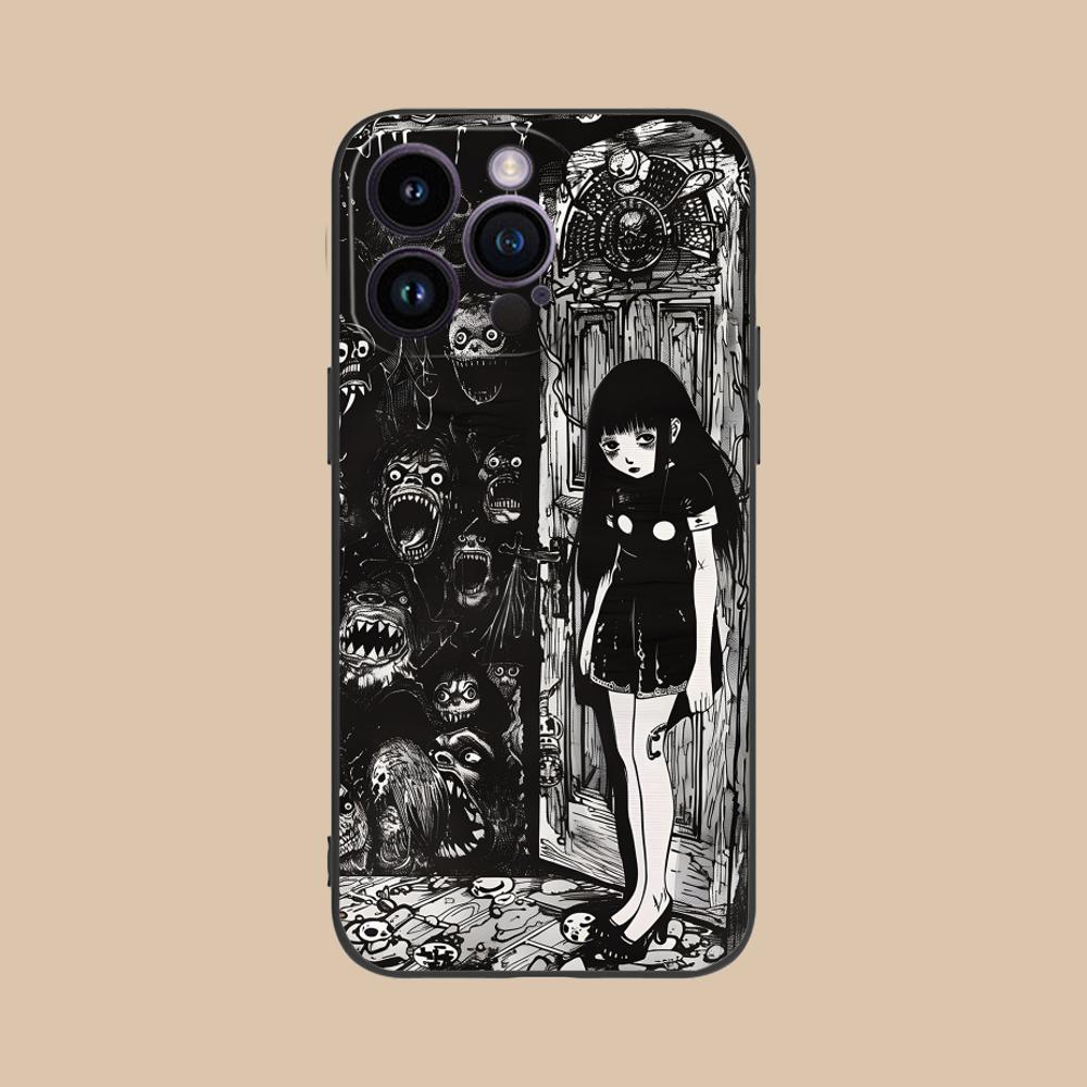 Ужасы Готический Арт Чехол для Мобильного Телефона для iPhone 17 16 15 14 13 12 11 X XR XS 8 7 Air Pro Max Plus Mini Цветной Чехол Красивый
