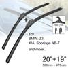 Щетки переднего стеклоочистителя автомобиля 20 "+ 19" J-образный крючок U-типа, универсальный для BMW Z3 и KIA Sportage NB-7