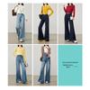 ESE-Y Women's High-Waist Micro-Flare Stretch Jeans