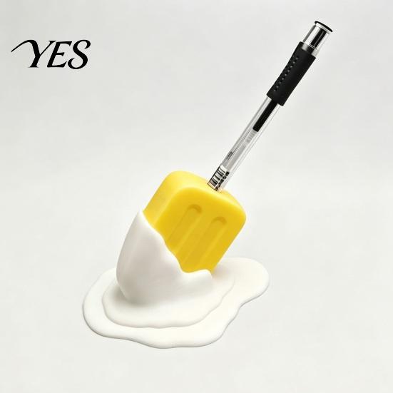 Decorative Study Accessory Cute Melting Popsicle Pen Holder, Unique Stationery Organizer, Office Supply Container Durable PLA for And School Supplies