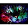Cat DIY 5D Diamond Painting Rhinestone Animal Diamond Embroidery Cross Stitch Mosaic Full Round Drill Home Decor Art Gift