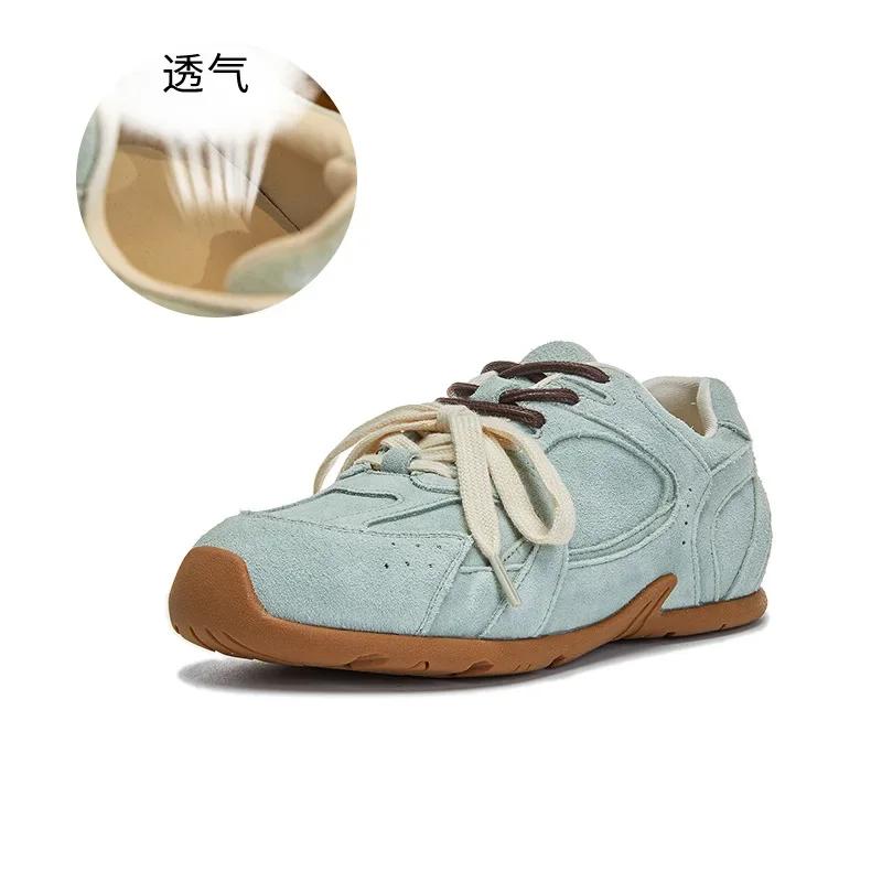 Ретро модные женские кроссовки из мягкой натуральной кожи повседневная обувь на шнуровке туфли на плоской подошве кроссовки для женщин роскошная обувь