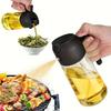 1pc Leak-Proof Olive Oil Spray Bottle - Dual-Use Plastic Dispenser with Fine Mist & Pour Spout, Ideal for Salads, BBQ & Cooking, Easy Hand-Wash