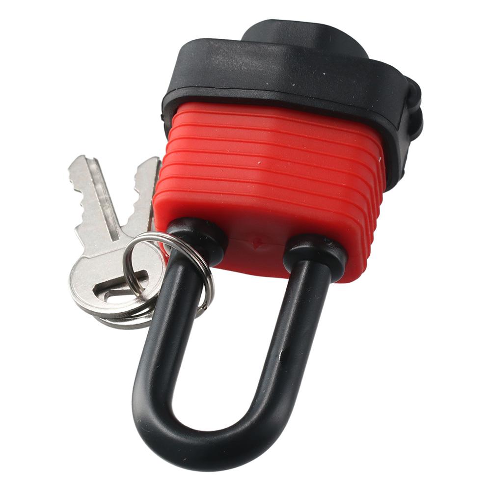 38.8/22.7/58.9mm Long/Short Shackle Red Daily Lock Key Laminated Steel Padlock Indoor