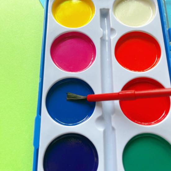 Набор акварельных красок в коробке для детей, смываемые акварельные краски с кисточкой, набор акварельных красок для начинающих, для путешествий, занятий, экскурсий