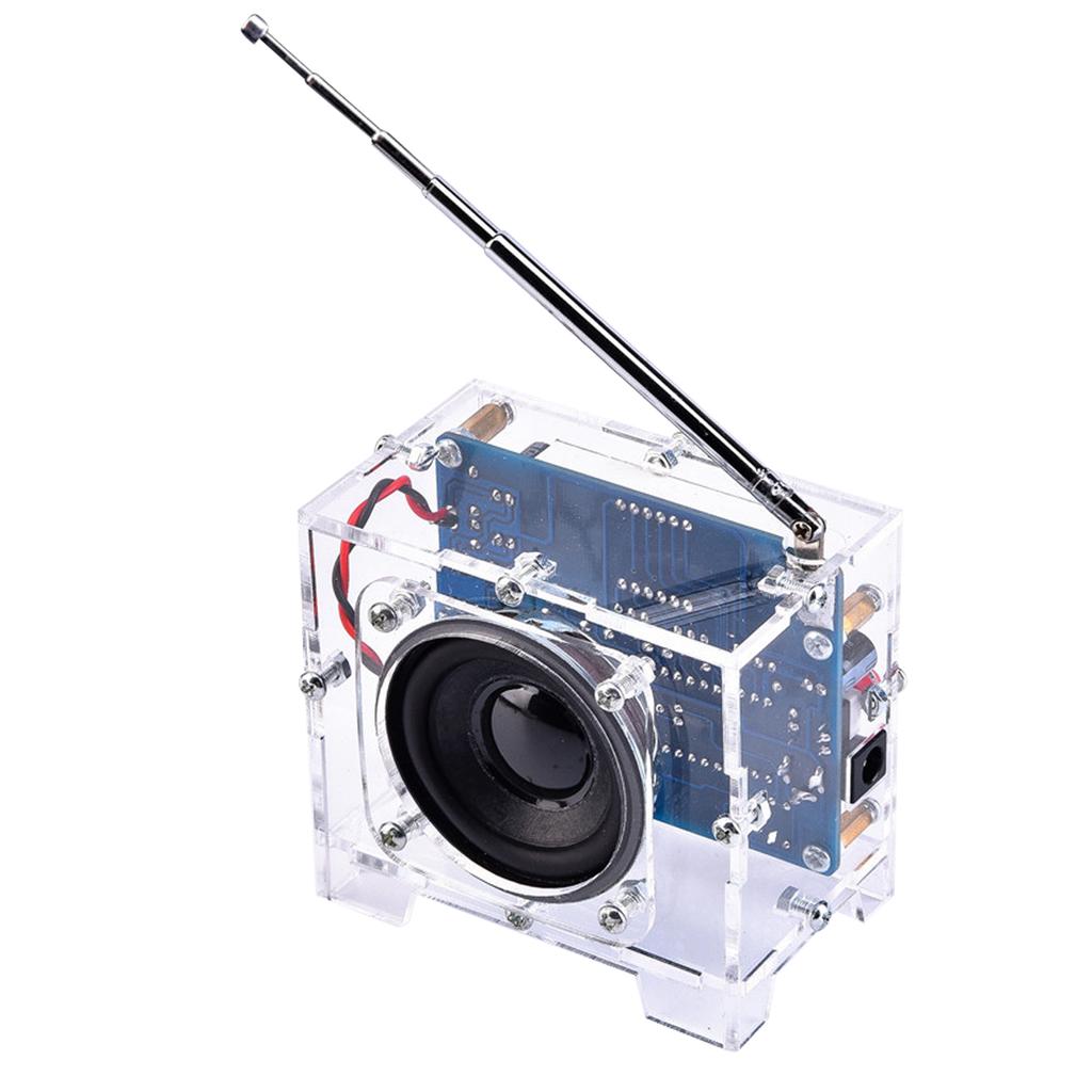 Светодиодный цифровой FM-радио DIY Kit SCM FM-радио модуль Паяльный комплект для практического проекта 5 Вт Динамик