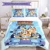 Bluey Bed Linen Set Perfect for Dormitory Machine Washable Perfect Gift for Friends Family