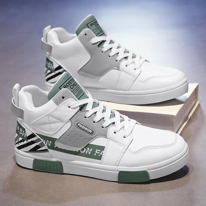 Men's Shoes New Winter High-top Shoes Trendy Versatile Board Shoes Youth Leisure Sports Trendy Shoes Men